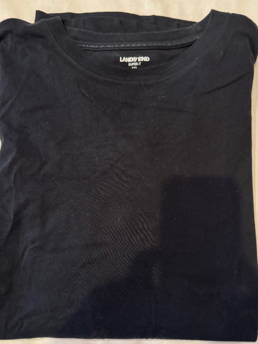 Lands End XXL, long sleeve t-shirt, black, excellent condition